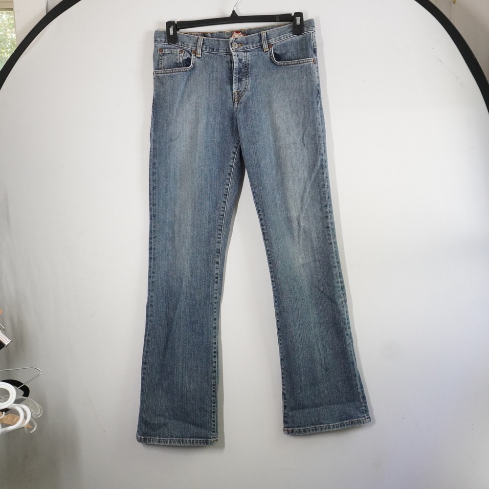 VTG Y2K Lucky Brand Womens Easy Rider Jeans 8 Light Wash Bootcut Denim Made USA